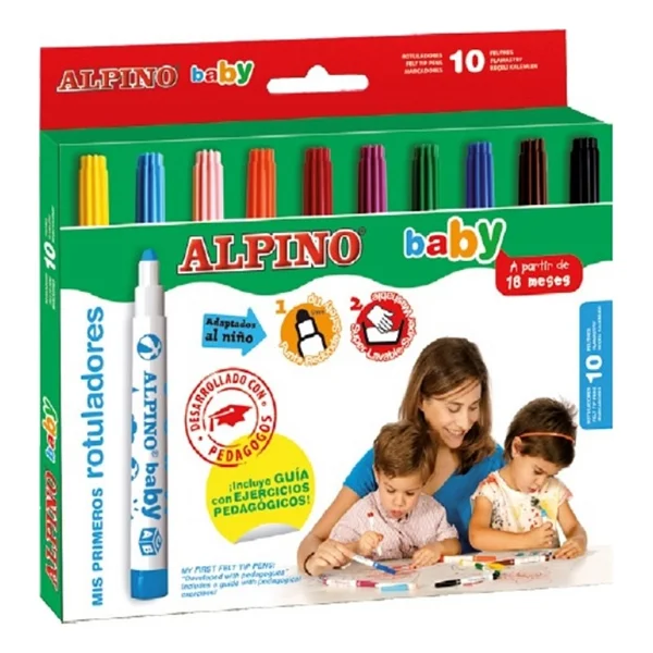 Alpino Baby 10'lu Keçeli Kalem Seti - Görsel 2