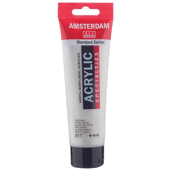 Talens Amsterdam 120 ml 817 Pearl White Akrilik Boya - Görsel 2