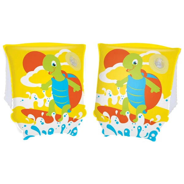 Bestway 32043 23x15 cm Kaplumbağa Desenli Kırmızı Çocuk Deniz Kolluğu - Görsel 4