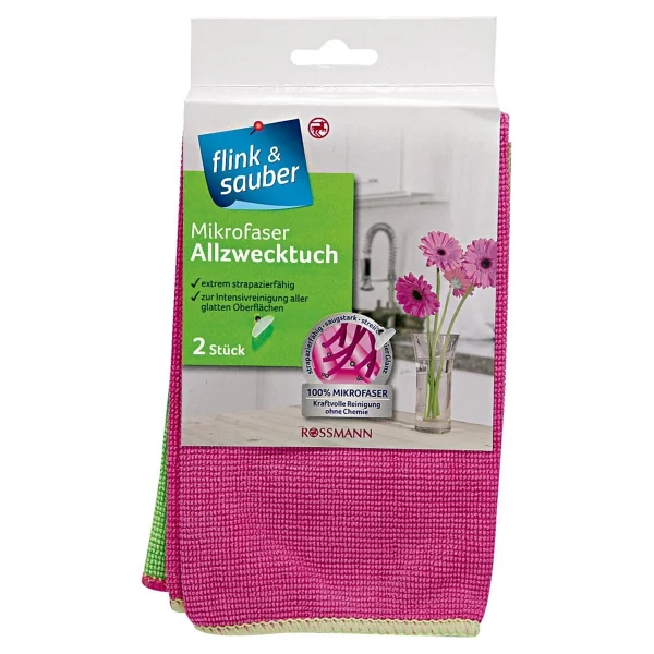 Flink & Sauber Mikrofiber Temizlik Bezi Genel Kullanım, 32X37 cm - Görsel 4