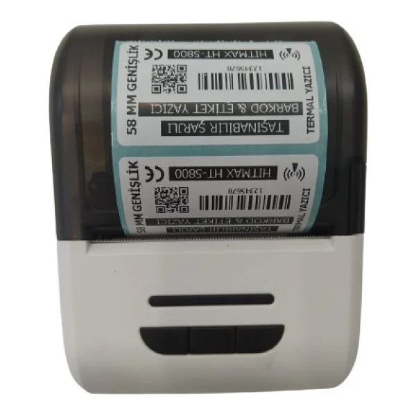 Hitmax Htmax HT-5800 Taşınabilir (Şarjlı) Barkod & Etiketyazıcı 58 mm - Görsel 3