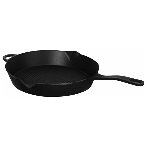 Leggno Gourmet Flame Yardımcı Kulplu Döküm Tava Siyah 28 cm - Görsel 2