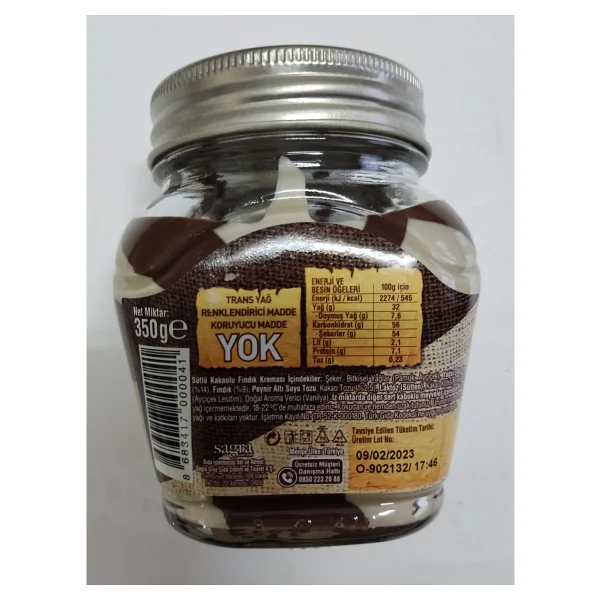 Sarelle Duo Sütlü Kakaolu Fındık Kreması 350 gr - Görsel 3