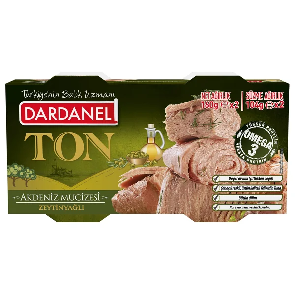 Dardanel Zeytinyağlı Ton Balığı 160gr x 2 - 320 gr - Görsel 3