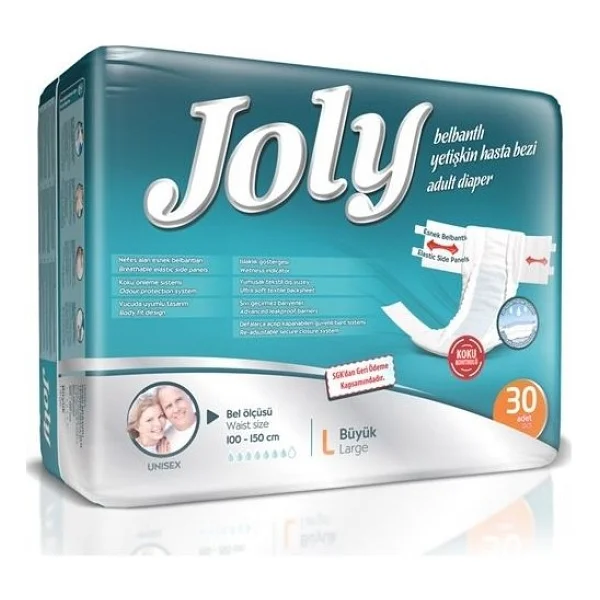Joly Belbantlı Büyük Boy L 30'lu Hasta Bezi - Görsel 8