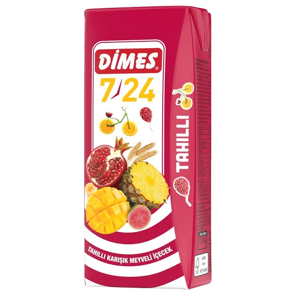Dimes 7/24 200 ml Tahıllı Karışık Meyve Suyu - Görsel 2