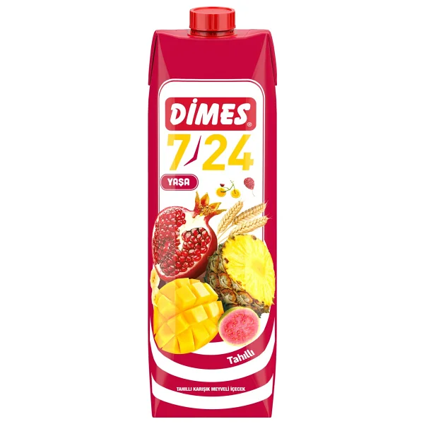 Dimes 7/24 1 lt Tahıllı Karışık Meyve Suyu - Görsel 2