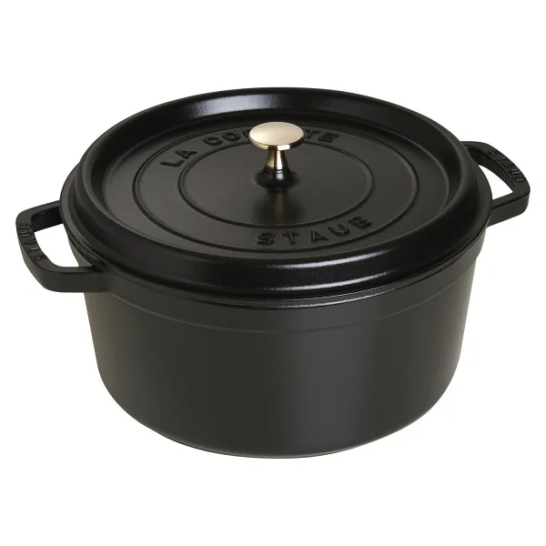 Staub La Cocotte Yuvarlak Siyah 28 cm Döküm Tencere - Görsel 6
