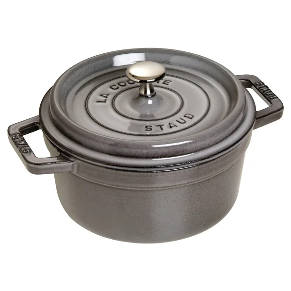 Staub La Cocotte Yuvarlak Gri 20 cm Döküm Tencere - Görsel 4