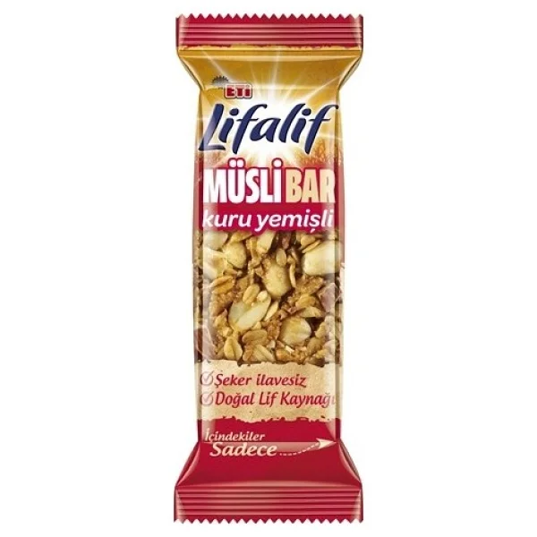 Eti Lifalif Kuruyemişli Yulaf Bar 35 gr 12'li - Görsel 2