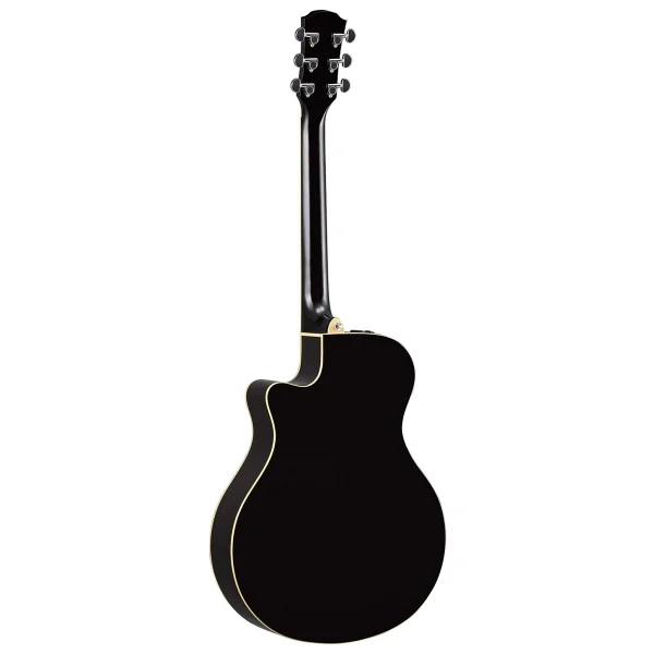 Yamaha APX600 Thin-Line Cutaway Black Elektro Akustik Gitar - Görsel 4