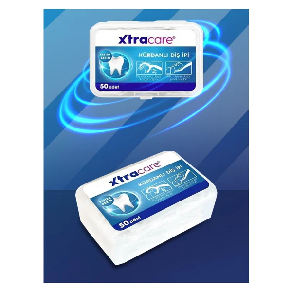 Xtra Care 50'li Kürdanlı Diş İpi - Görsel 2