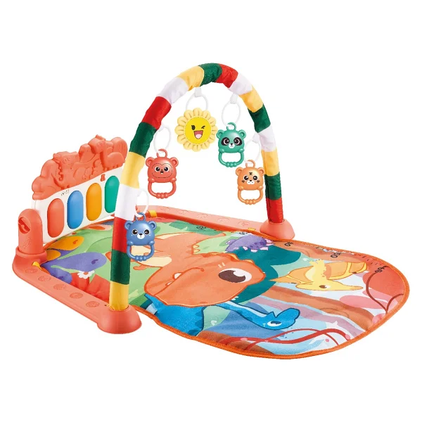 BabyLondy Dinozorlu Güneşli Piyanolu Bebek Oyun Halısı Eğitici Oyuncak - Görsel 2