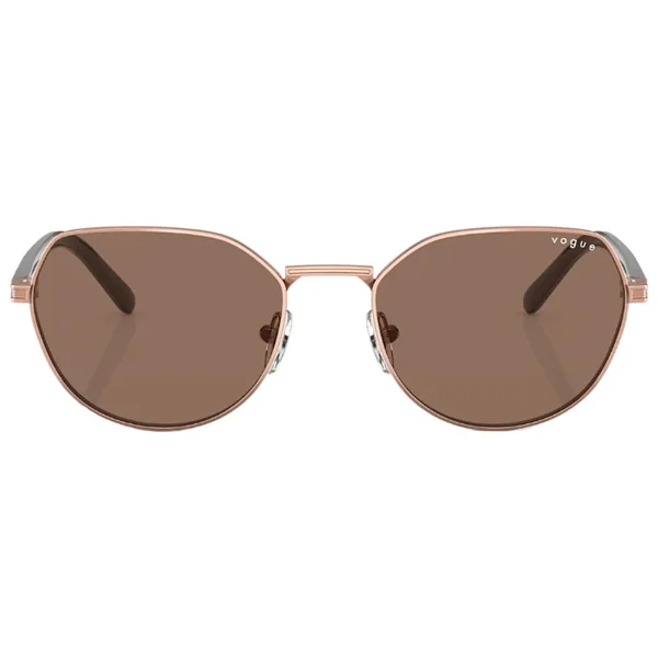 Vogue Hailey Bieber VO4242S 515273 Rose Gold-Dark Brown Kadın Güneş Gözlüğü - Görsel 6