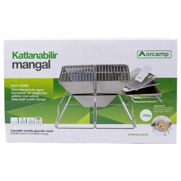Orcamp OUT-4250 Ayaklı Katlanır Mangal - Görsel 2
