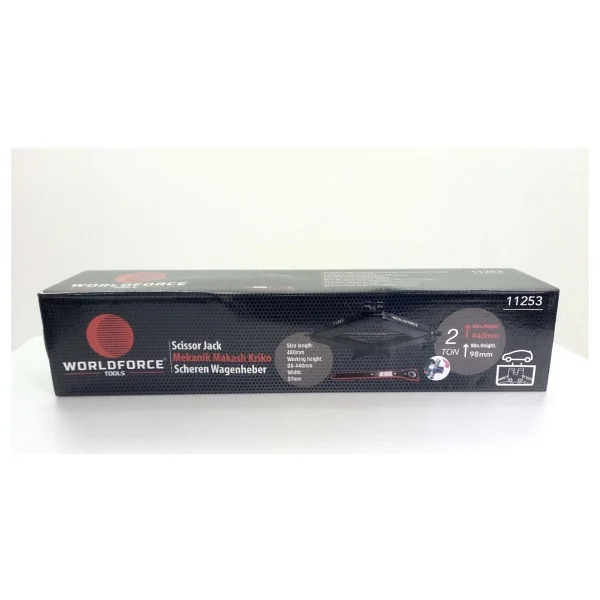 Worldforce 11253 Mekanik Makaslı Cırcır Kollu 2 Ton Kriko - Görsel 2