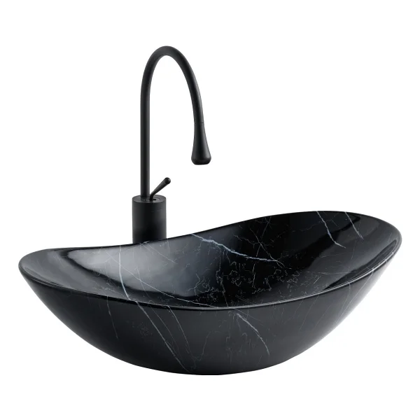 Lena E-2113M5 Tezgah Üstü Porselen Lavabo - Görsel 5