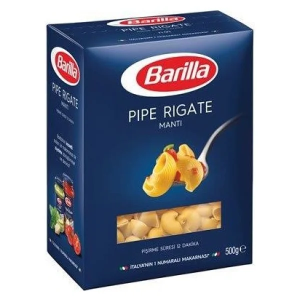Barilla Pipe Rigate - Mantı 500 gr - Görsel 7