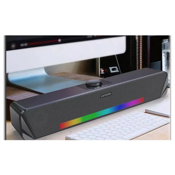 Lenovo Thinkplus Masaüstü Bluetooth Aux Soundbar Hoparlör Rgb Işıklı Ts33-B-Ambalaj Hasarlı (Sıfır Kondisyonda) - Görsel 2