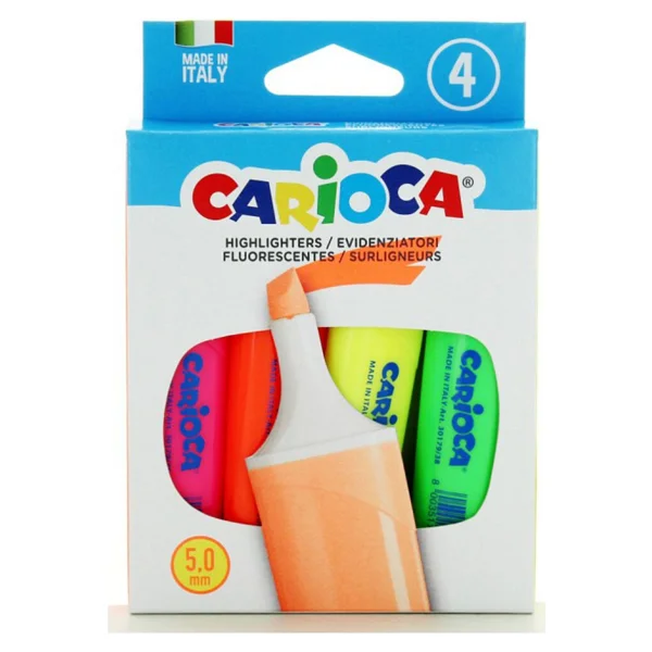 Carioca 42870 4'lü Fosforlu Kalem Seti - Görsel 2