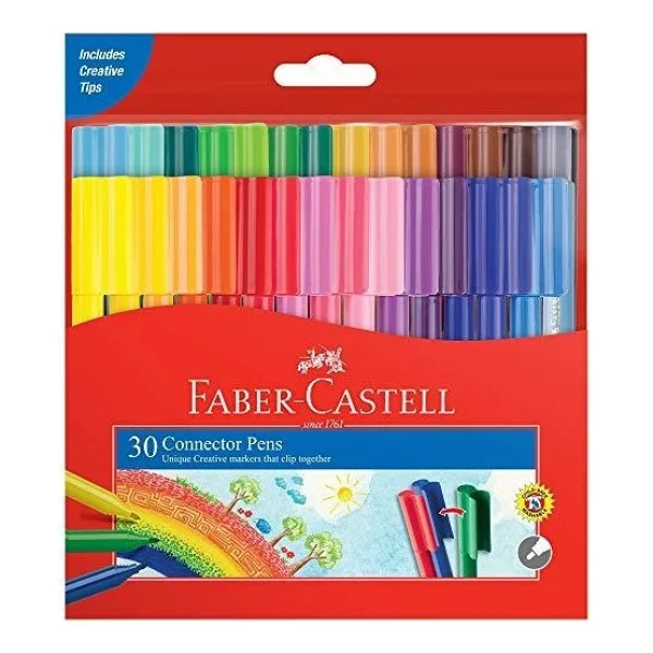 Faber-Castell Eğlenceli 30'lu Keçeli Kalem Seti - Görsel 5