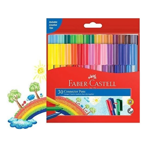 Faber-Castell Eğlenceli 30'lu Keçeli Kalem Seti - Görsel 7