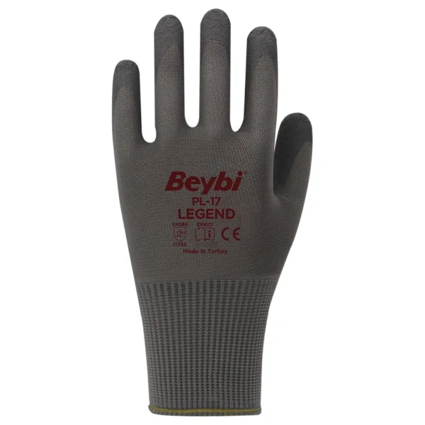 Beybi PL17 Legend Polyester Örme Lateks 10 Numara İş Eldiveni - Görsel 2
