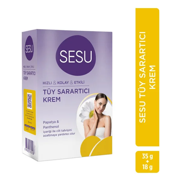 Sesu Tüy Sarartıcı Krem 35+18GR Papatya Özlü - Görsel 6