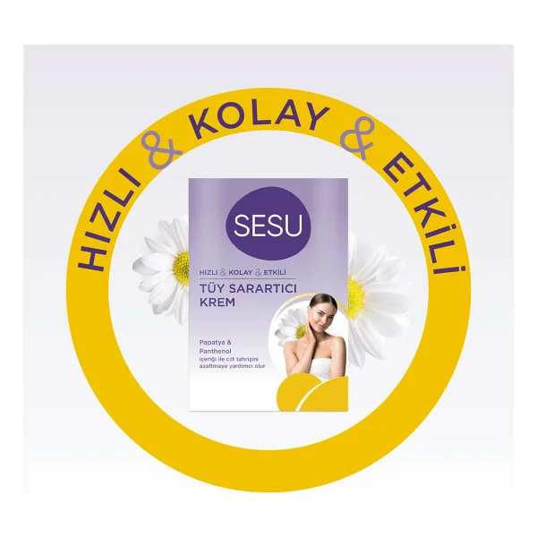 Sesu Tüy Sarartıcı Krem 35+18GR Papatya Özlü - Görsel 2