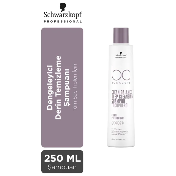 Schwarzkopf Bonacure Bc Clean Dengeleyici Derin Temizleme Şampuanı 250 ml - Görsel 6