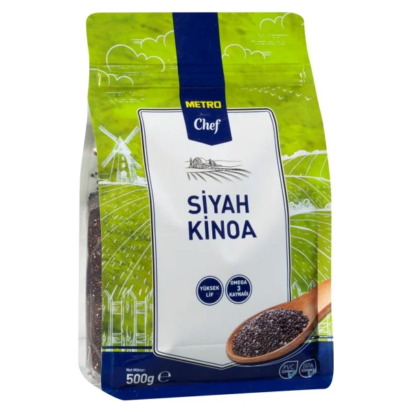 Metro Chef 500 gr Siyah Kinoa Tohumu - Görsel 3