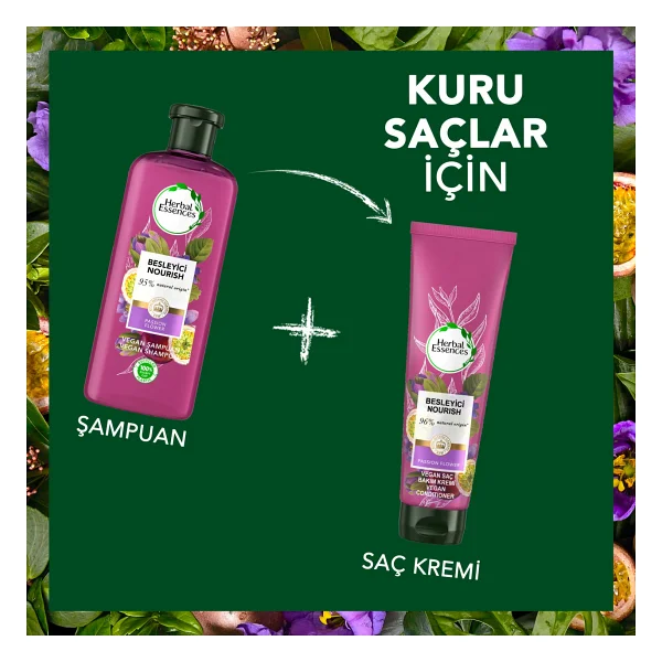 Herbal Essences Besleyici Çarkıfelek Çiçeği ve Pirinç Sütü 275 ml Saç Kremi - Görsel 5