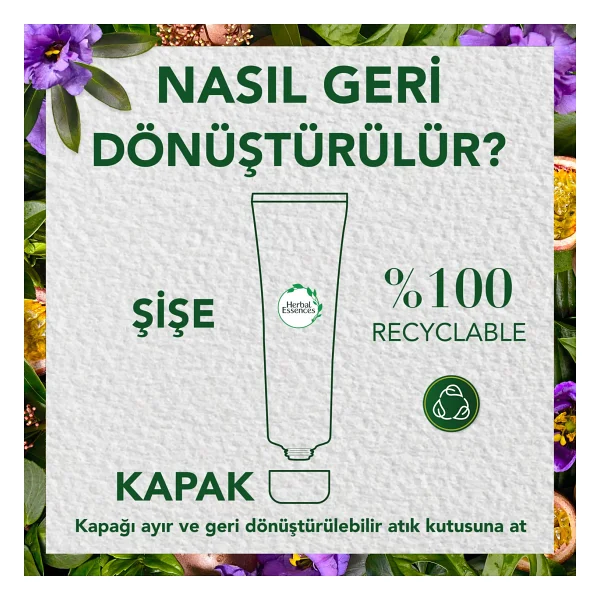 Herbal Essences Besleyici Çarkıfelek Çiçeği ve Pirinç Sütü 275 ml Saç Kremi - Görsel 6