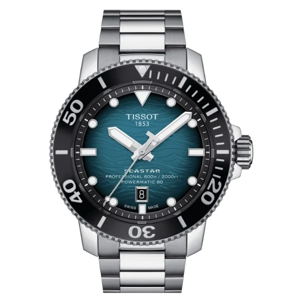 Tissot Seastar 2000 Professional Powermatic 80 T120.607.11.041.00 Çelik Kordon Yeşil Erkek Kol Saati - Görsel 2