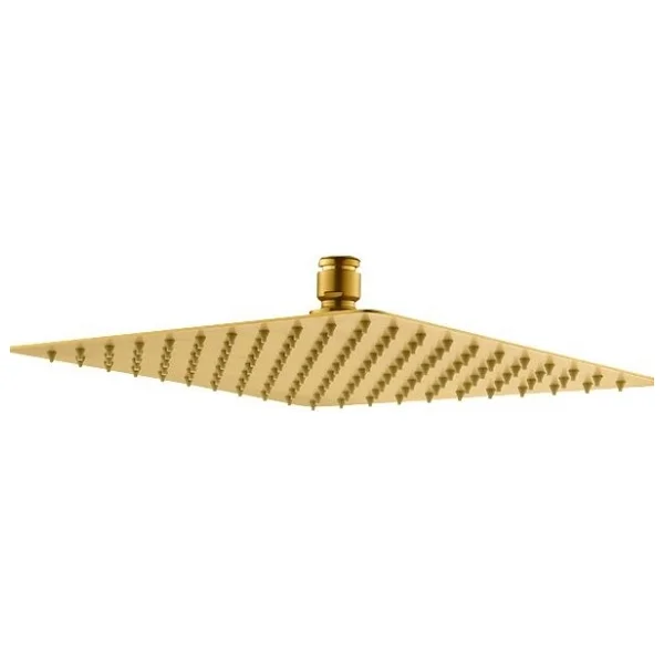 Fause Tepe Duş Başlığı Kare Slim 304 Metal 25X25 cm Altın KTD102-G - Gri - Görsel 5