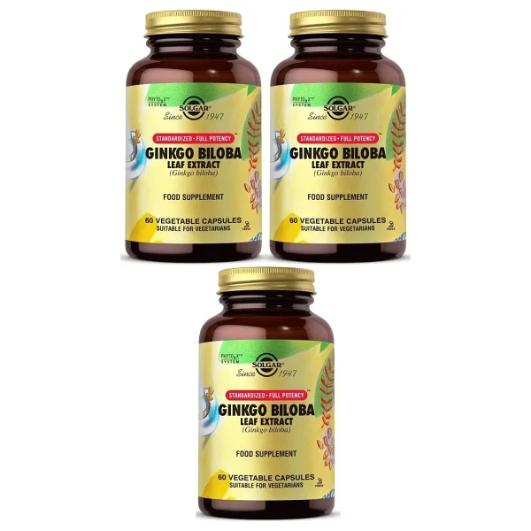 Solgar Ginkgo Biloba Leaf Extract 60 Kapsül 3'lü - Görsel 6