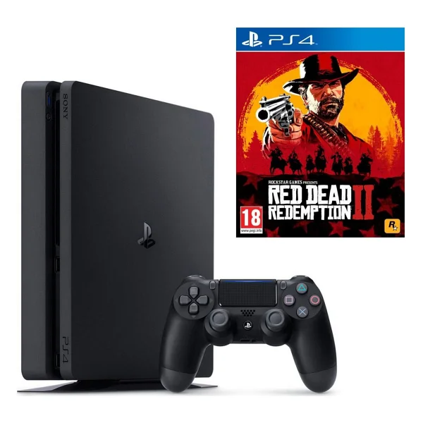 Sony PS4 Slim 500 GB Oyun Konsolu + PS4 Red Dead Redemption 2 - Görsel 3