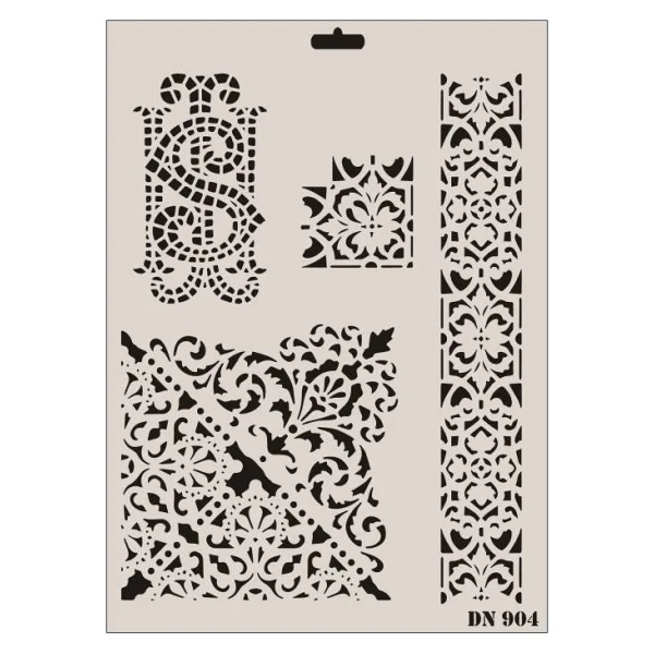 Rich Dantel Seri DN-904 Stencil 35x25 cm - Görsel 2