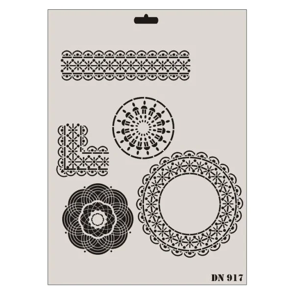 Rich Dantel Seri DN-917 Stencil 35x25 cm - Görsel 2