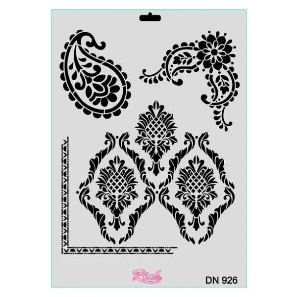 Rich Dantel Seri DN-926 Stencil 35x25 cm - Görsel 2
