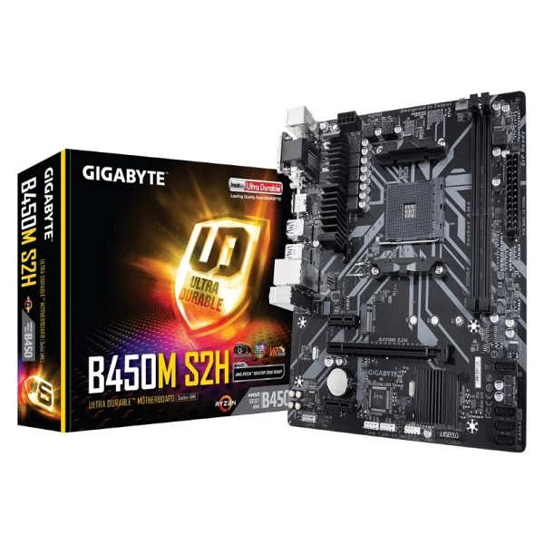 Gigabyte B450M S2H AMD AM4 DDR4 Micro ATX Anakart - Görsel 2