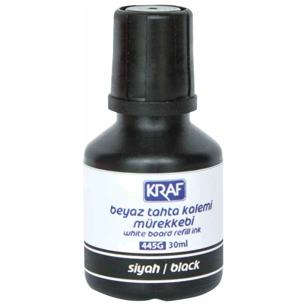 Kraf 445G 30 ml Beyaz Tahta Kalem Mürekkebi Siyah - Görsel 3
