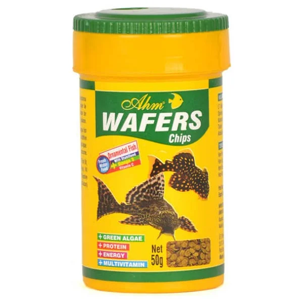 Ahm Wafers Chips 100 ml Vatoz ve Çöpçü Balığı Yemi - Görsel 2