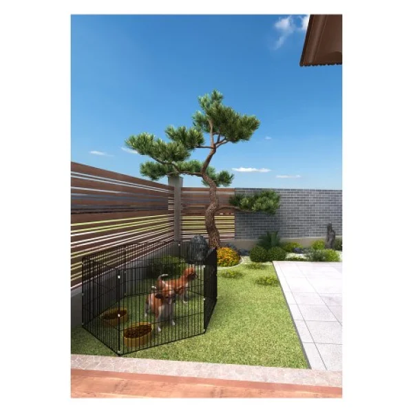 ARSPOLO Katlanır Metal Köpek Oyun Alanı , Evcil Hayvan Oyun Alanı , Köpek Çiti , Tavşan Çiti 60x54 Cm - Görsel 4