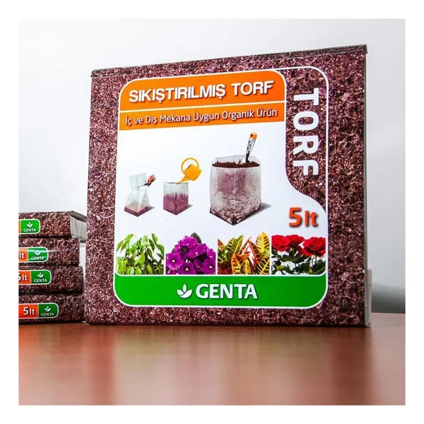 Genta Cocopeat Sıkıştırılmış Torf 5 Lt - Görsel 2