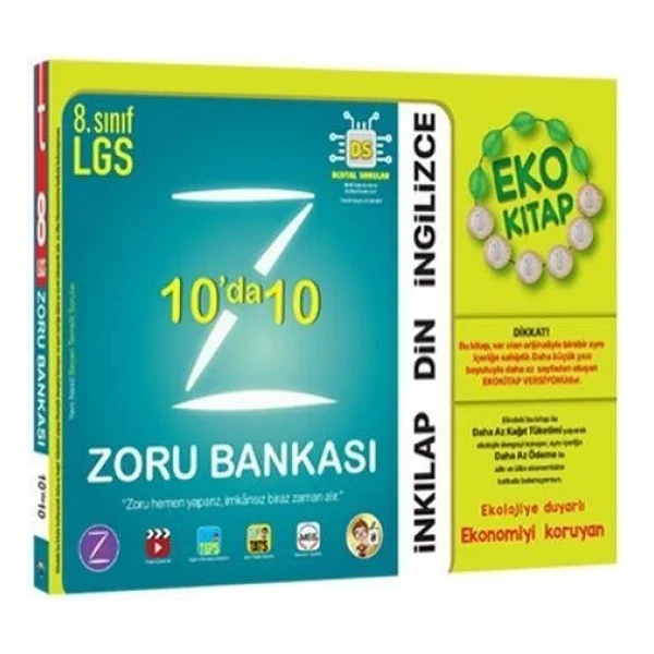 Tonguç Akademi 8. Sınıf LGS 10'da 10 Zoru Eko Soru Bankası - Görsel 2