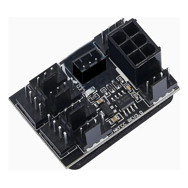 Keepro 8 Kanallı DC12V Potlu Bilgisayar Fan Hız Kontrolörü Modülü - Görsel 4