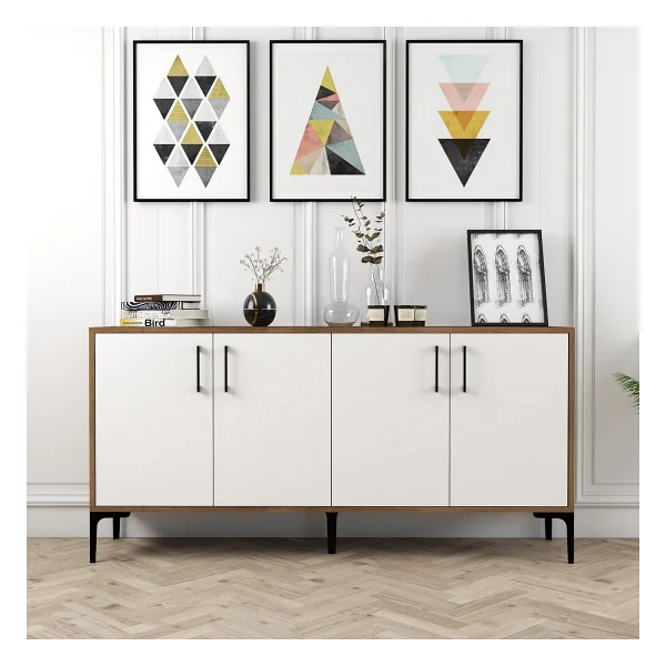 Variant Mobilya Kiev 160 cm Konsol - Ceviz / Antrasit - 78 x 160 x 35 cm - Renkli - Görsel 8