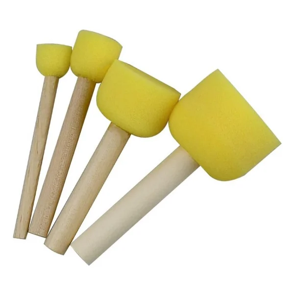 Ponpon Tampon Sünger Fırça Seti 4 Lü 1 Paket Artlantis Sünger Tampon 4 Lü 1 Paket - Görsel 6