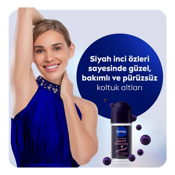Nivea Pearl & Beauty Fine Fragrance 150 ml Kadın Deodorant - Görsel 3